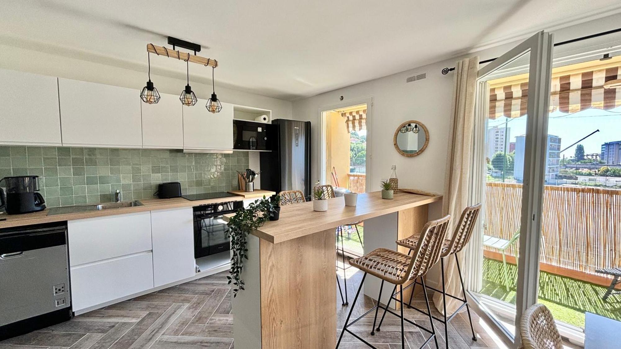 Modern & Cosy 3 Bedrooms Train Tramway Nice Exterior photo